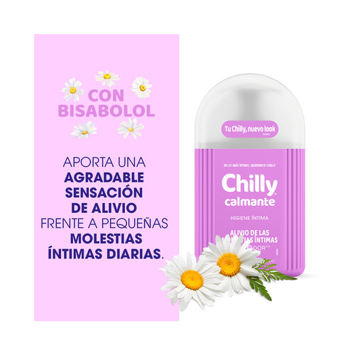 Jabón de higiene íntima, para el alivio de las molestias íntimas CHILLY 200 ml. 