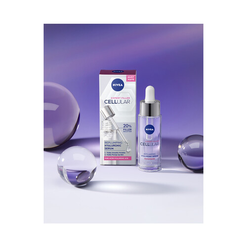 NIVEA Sérum rellenador con micro ácido Hialurónico puro NIVEA Expert filler cellular 30 ml.