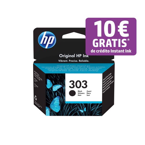 Cartucho de tinta original HP 303 T6N02AE, negro.