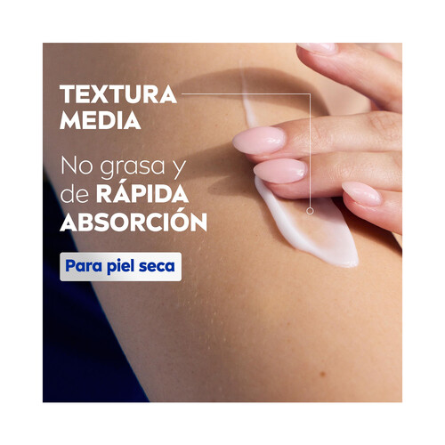 NIVEA Body milk (leche corporal) con hidratación profunda (72 horas), especial pieles secas 400 ml.