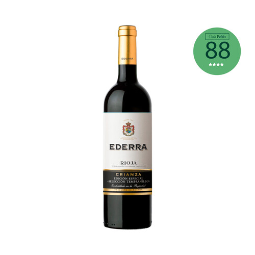 EDERRA  Vino tinto crianza con D.O. Ca. Rioja botella 75 cl.