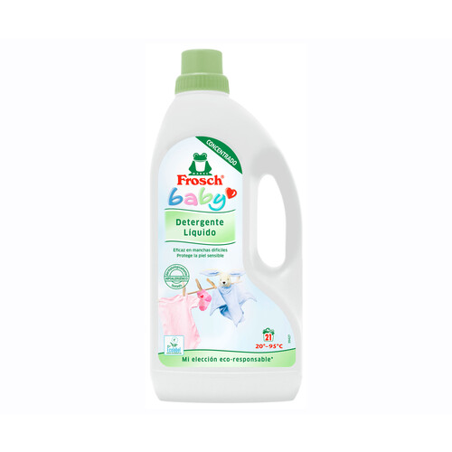 FROSCH Baby Detergente líquido ecológico especial para ropa de bebé 21 ds. 1,5 l.