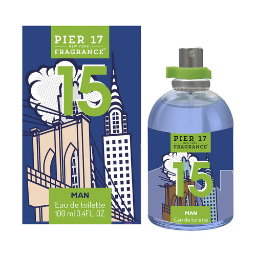 PIER 17 15 Eau de toilette para hombre con vaporizador en spray 100 ml.