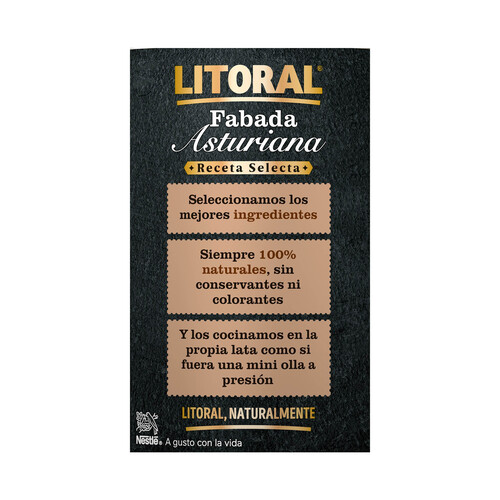 LITORAL Fabada asturiana receta selecta 420 g.