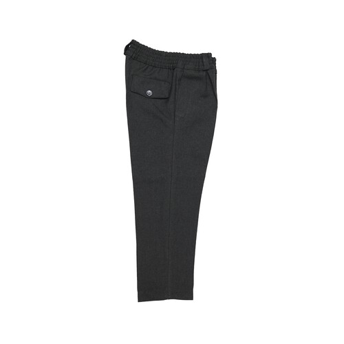 Pantalón de uniforme con cintura elástica gris, talla 5.