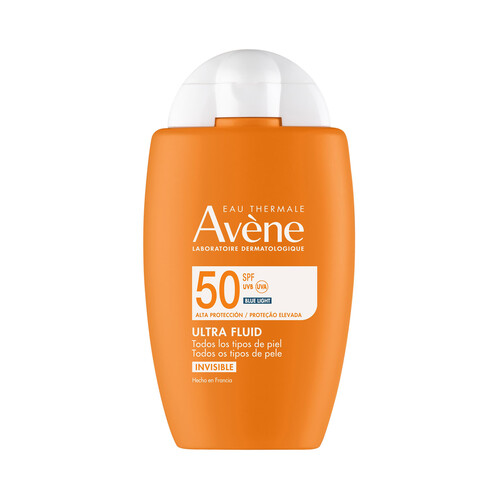 THERMALE AVÉNE Fluido solar invisible con FPS 50+ (muy alto) 50 ml.