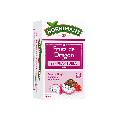 HORNIMANS Rooibos Fruta de Dragón con frambuesa 20 uds. 30 g.