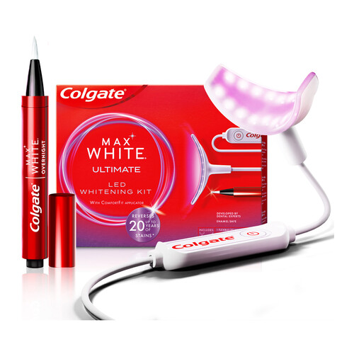 COLGATE Max white ultimate Kit de blanqueamiento dental.