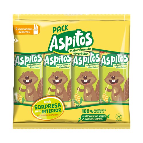 ASPIL Aspitos (aperitivo de maíz horneado sin gluten) ASPIL 40 gramos