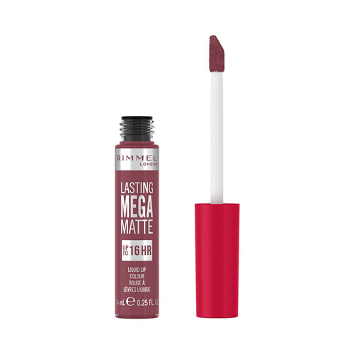 RIMMEL Lasting mega matte tono 900 ravishing rose Pintalabios líquido de larga duración (16 horas) con acabado mate.