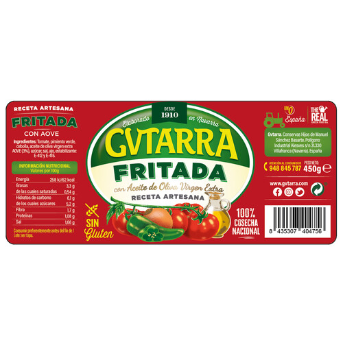 GVTARRA Fritada 450 gr.