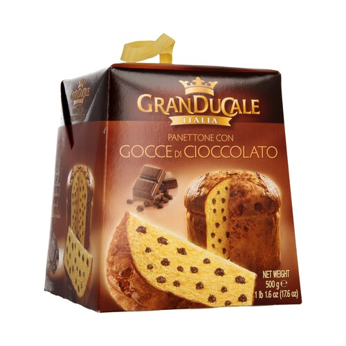 GRAN DUCALE Panettone con pepitas de chocolate 500 g.