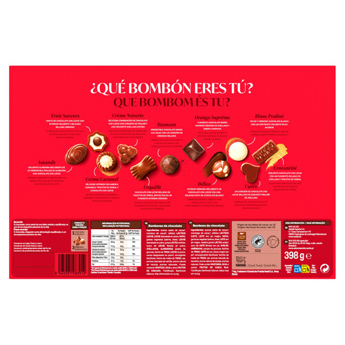 NESTLÉ Bombones caja roja estuche 398 g