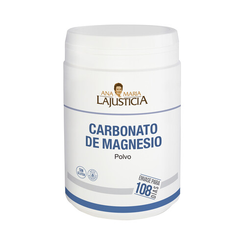 ANA MARIA LAJUSTICIA Carbonato de Magnesio en polvo, sin gluten y apto para veganos ANA MARIA LAJUSTICIA 130 g.