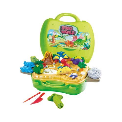 Maleta De Pasta De Doh Dino ONE TWO FUN ALCAMPO