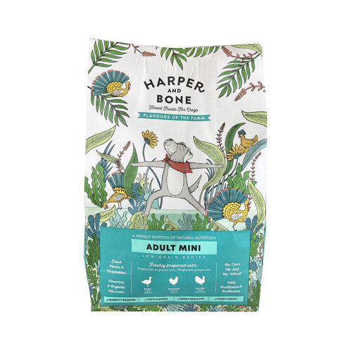 HARPER&BONE Pienso para perros pequeños Recetas Granja HARPER&BONE 1,5 kg.