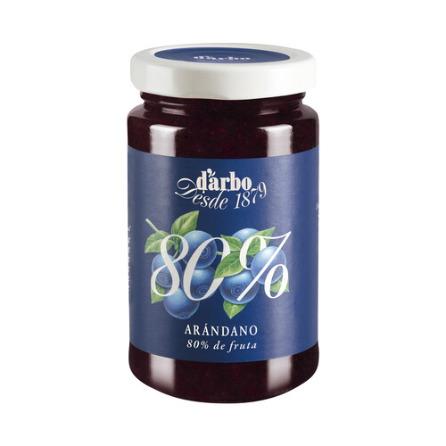 D`ARBO Confitura de arándanos (80 % de fruta) D´ÁRBO 250 g.