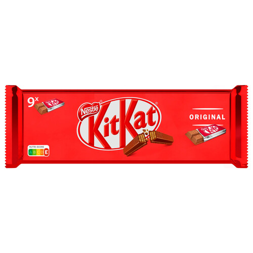 KIT KAT Barritas de galleta cubiertas de chocolate pack 8 uds. 166 g.