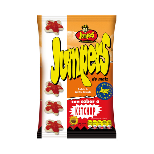 JUMPERS Snacks de maíz sabor kepchup 100 g.