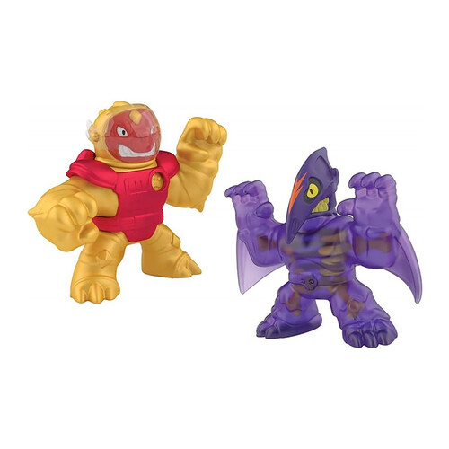 Figuras de Acción Heroes of Goo Jit Zu Galaxy Attack, 2 Pack, Blazagon Vs Dark Matter Terrack.