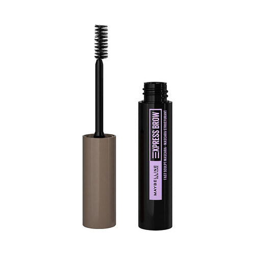 MAYBELLINE Express brow fast sculpt tono 02 Soft brown Máscara de cejas en gel de larga duración.