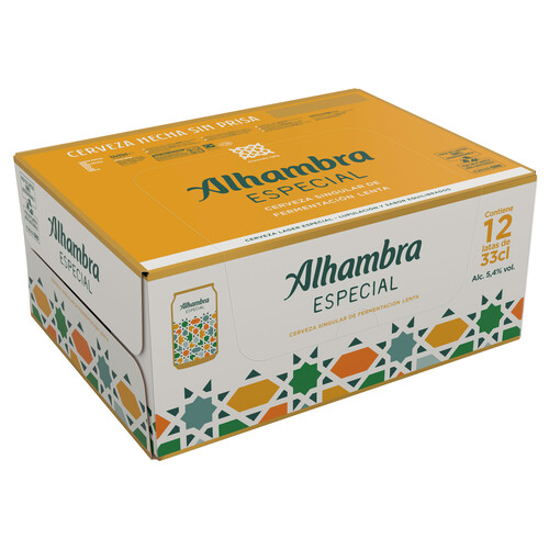 ALHAMBRA ESPECIAL Cerveza pack 12 uds. x 33 cl.