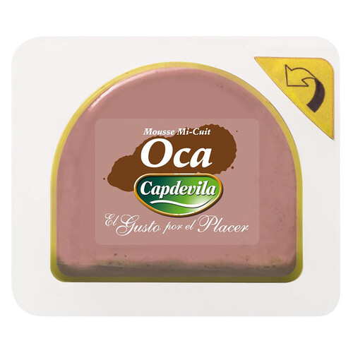 CAPDEVILLA Paté mousse Mi-Cuit de higado de oca / ganso, elaborado sin gluiten CAPDEVILLA 55 g.