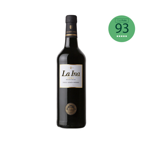 LA INA  Vino fino muy seco con D.O. Jerez-Xérés-Sherry botella 75 cl.