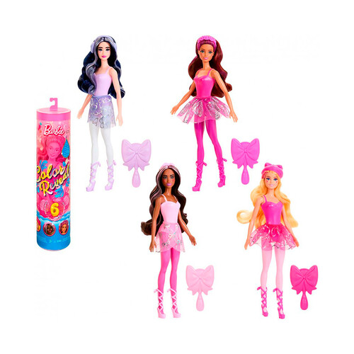 BARBIE Color Reveal con accesorios, serie bailarinas de Ballet en modelos surtidos.