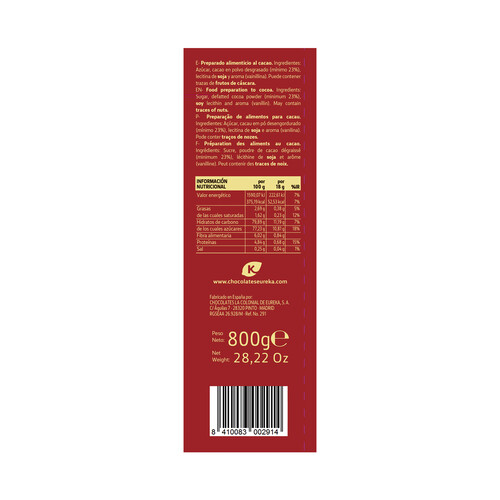 CAOFLOR Cacao instantáneo CAOFLOR 800 g.