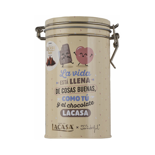 LACASA Trufas de chocolate LACASA Mr Wonderful lata de 100 g.