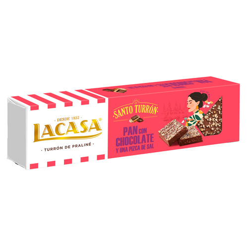 LACASA Turrón de pan con chocolate 150 g.