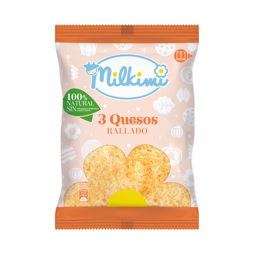 MILKIMI Queso rallado 3 quesos MILKIMI 150 g.