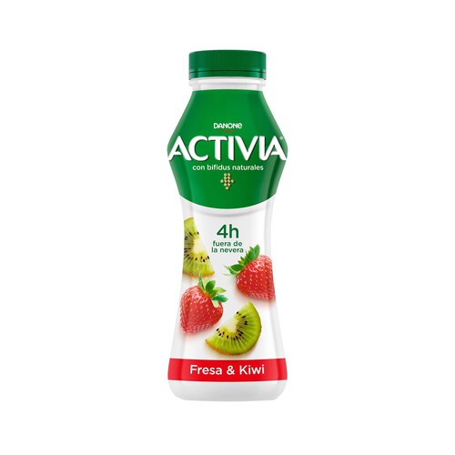ACTIVIA Bífidus líquido para beber, con sabor a fresa-kiwi de Danone 280 g.