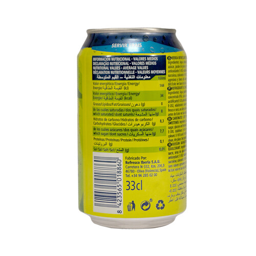 DRINK IT Refresco de limón con gas lata 33 cl.