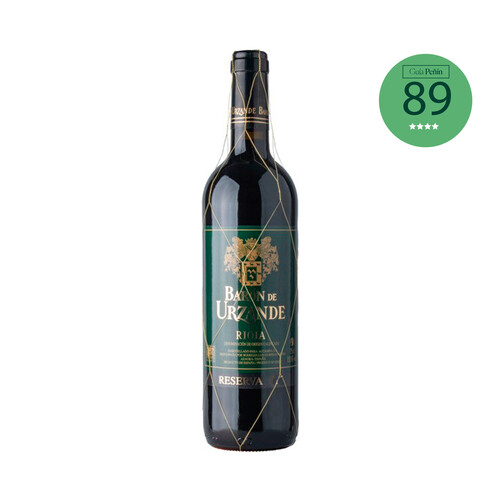 BARON DE URZANDE  Vino tinto reserva con D.O. Ca. Rioja botella 75 cl.