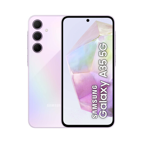 SAMSUNG Galaxy A35 5G violeta, 128GB + 6GB, móvil 17cm (6,6). SM-A356BLVBEUB