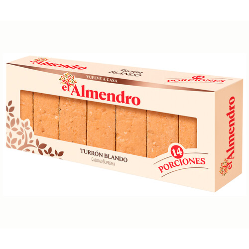 EL ALMENDRO Porciones de turrón blando 420 g.