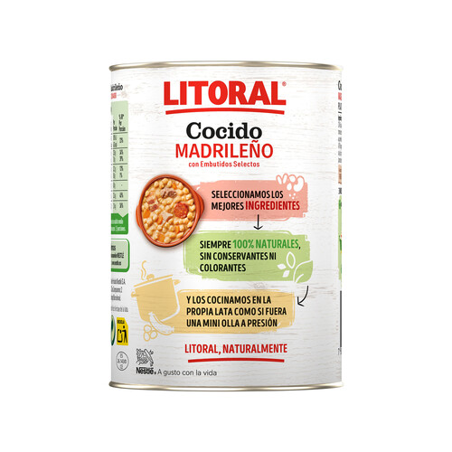 LITORAL Cocido Madrileño LITORAL lata de 440 g.