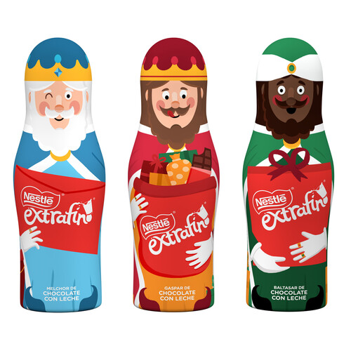 Figurita de chocolate de los Reyes Magos NESTLÉ Extrafino 40 g.