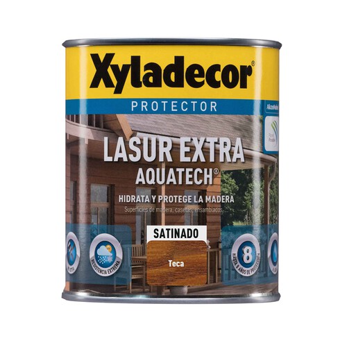 Protector satinado para madera, interior-exterior, XYLADECOR, 750ml.