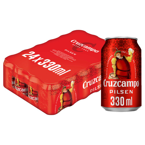 CRUZCAMPO Cervezas rubias pack 24 uds. x 33 cl.