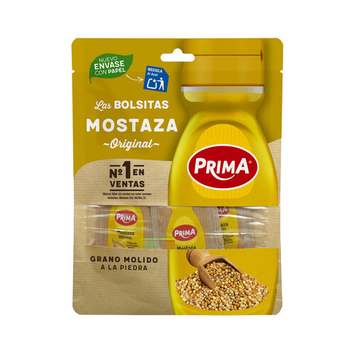 PRIMA Mostaza Original Bolsitas 12 uds., 48 gr.