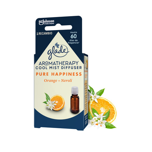 GLADE Difusor recambio Pure Happiness (naranja + neroli) GLADE AROMATHERAPY 17,4 ml