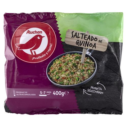 AUCHAN Salteado de Quinoa ultracongelado 450 g. Producto Alcampo