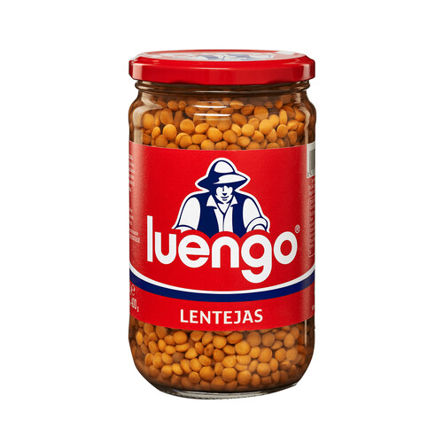 LUENGO Lenteja cocida frasco de 400 g.