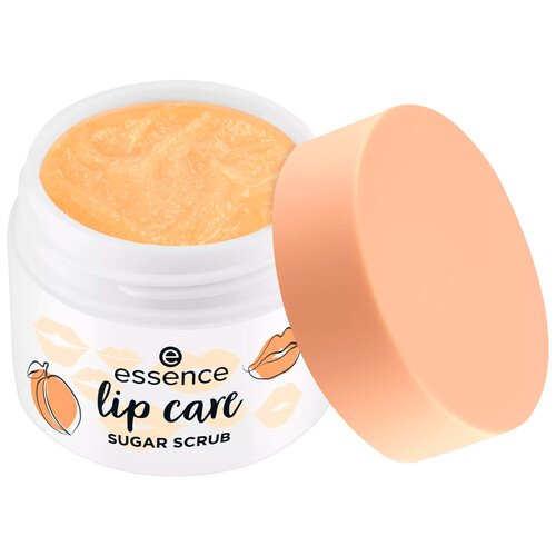 ESSENCE Exfoliante labial con partículas de azúcar.