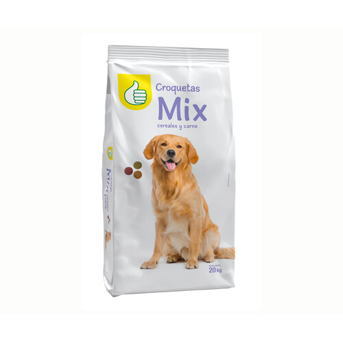 PRODUCTO ECONÓMICO ALCAMPO Comida para perro a base de croquetas de carne y cereales PRODUCTO ECONÓMICO ALCAMPO 20 kg.