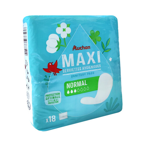 PRODUCTO ALCAMPO Compresas maxi normal 18 uds.