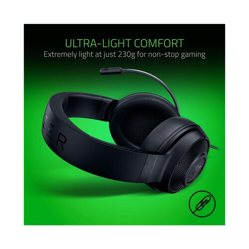 Auriculares Gaming RAZER Kraken X Lite, Sonido envolvente 7.1.